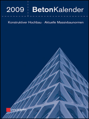 cover image of Beton-Kalender 2009